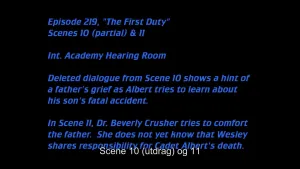 Deleted Scenes: S05E19 – The First Duty