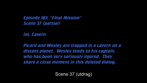 Deleted Scenes: S04E09 – Final Mission
