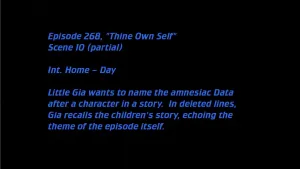 Deleted Scenes: S07E16 – Thine Own Self