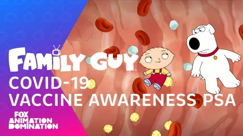 Family Guy COVID-19 oltásfelvilágosító reklámfilm